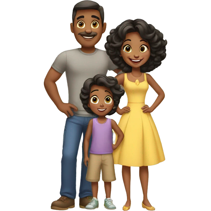 a disney themed family emoji