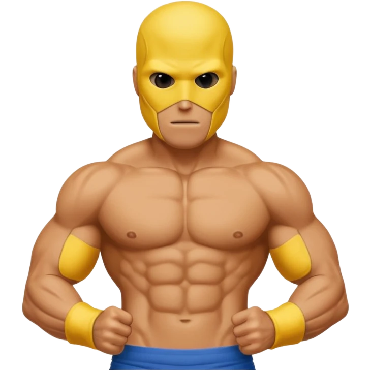 6 pack abs yellow guy no face emoji
