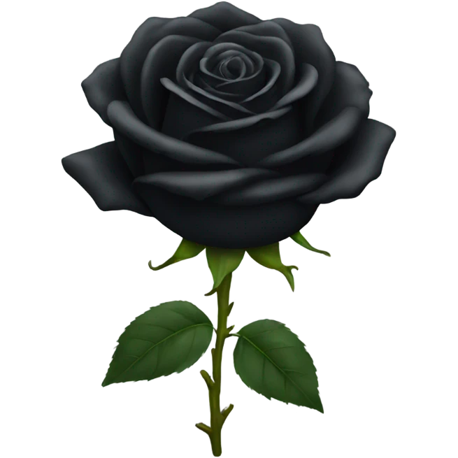 Black rose emoji