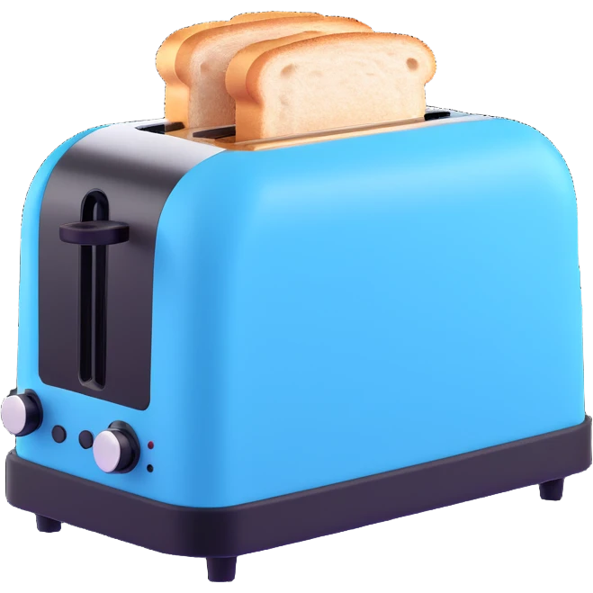 light blue toaster emoji