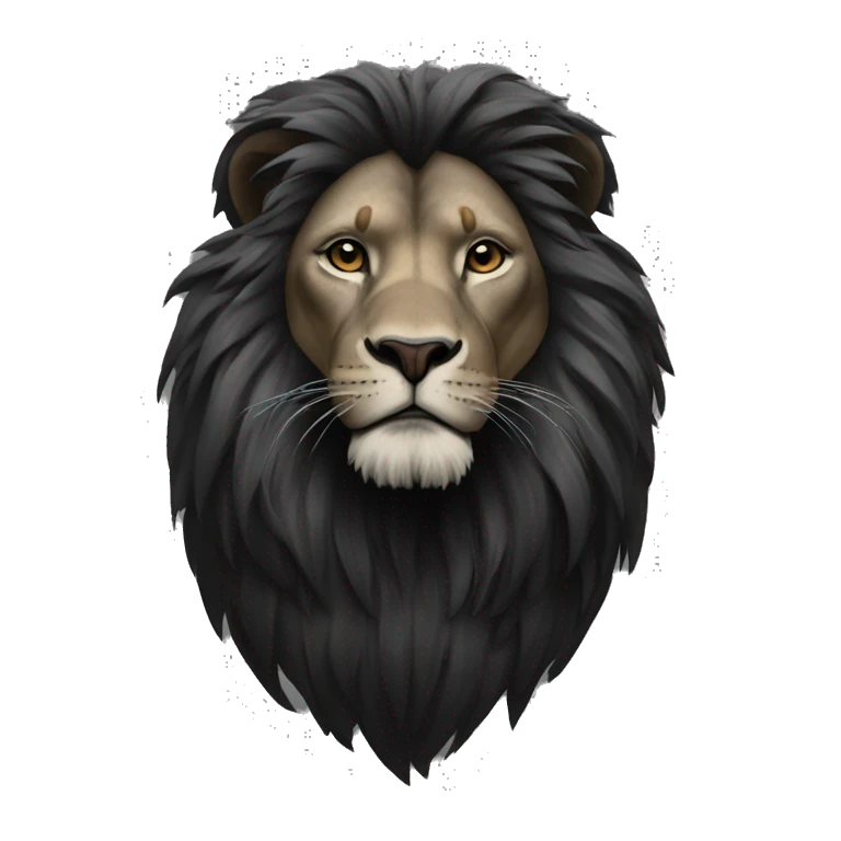Lion noir  emoji