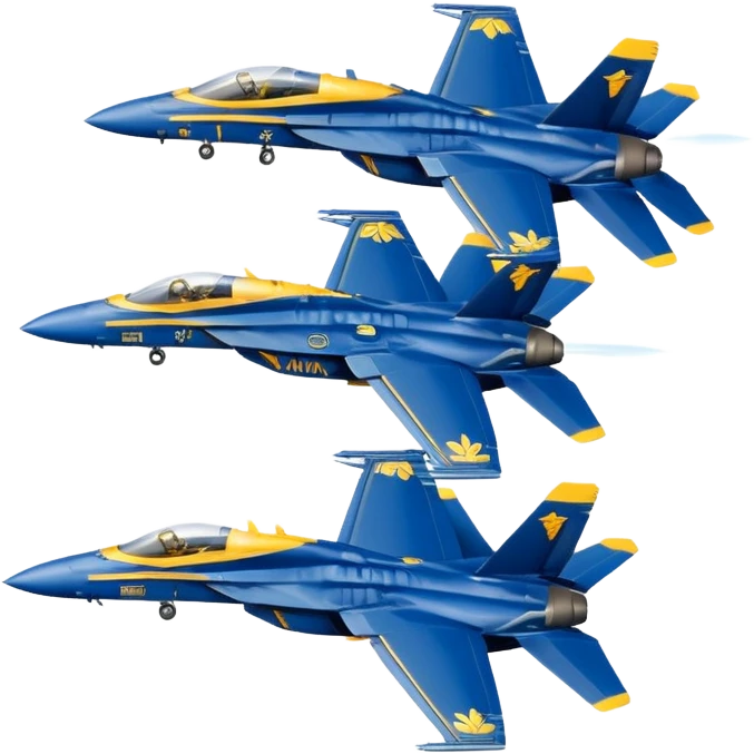 four US Navy Blue Angels f/a-18s performing diamond formation maneuver emoji