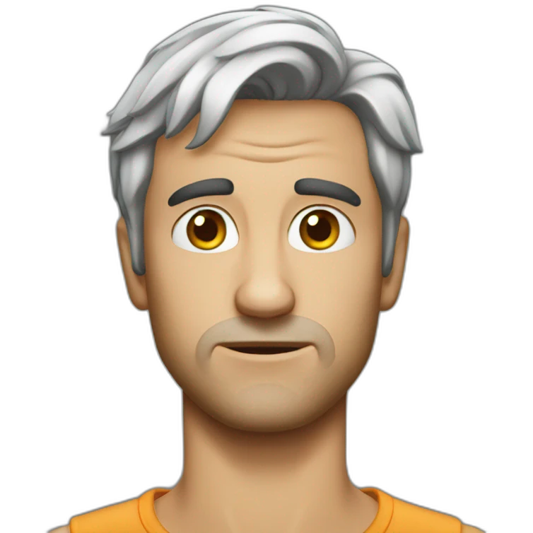 Dumb guy emoji