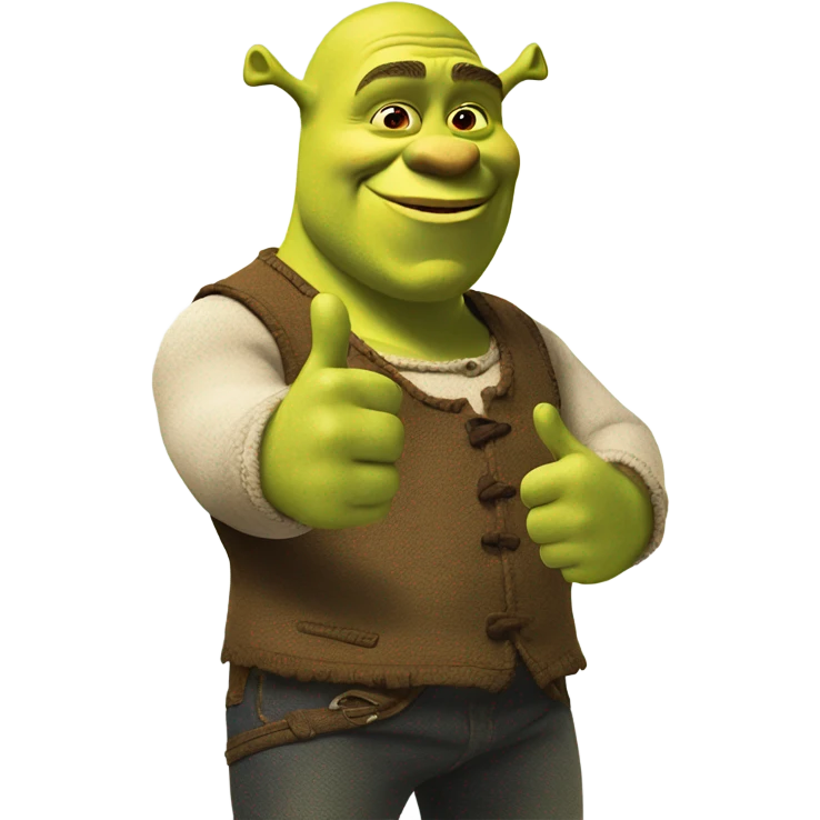 Shrek thumbs up emoji