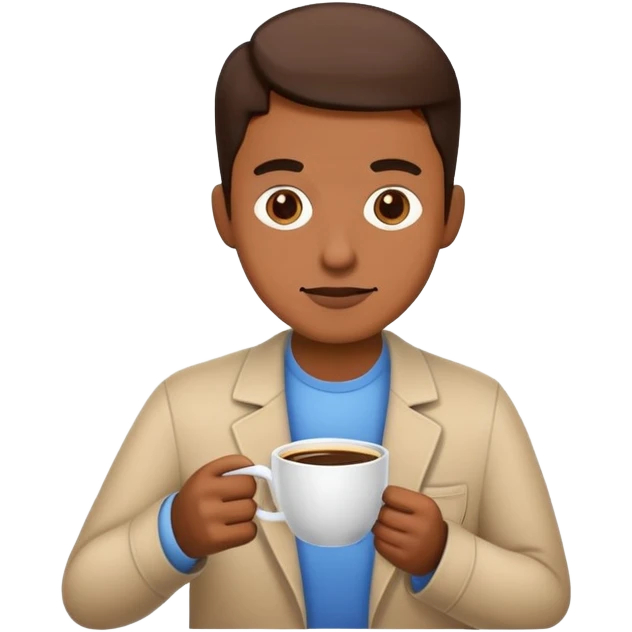 programmer drinks coffee emoji