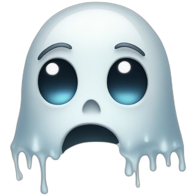 crying ghost emoji