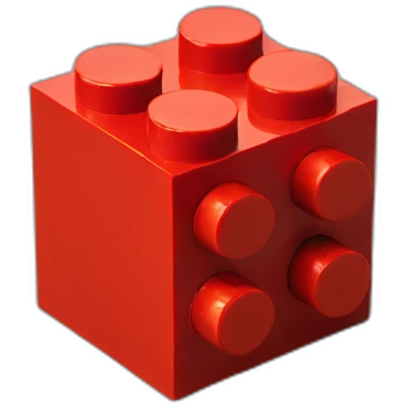 Red Lego piece emoji