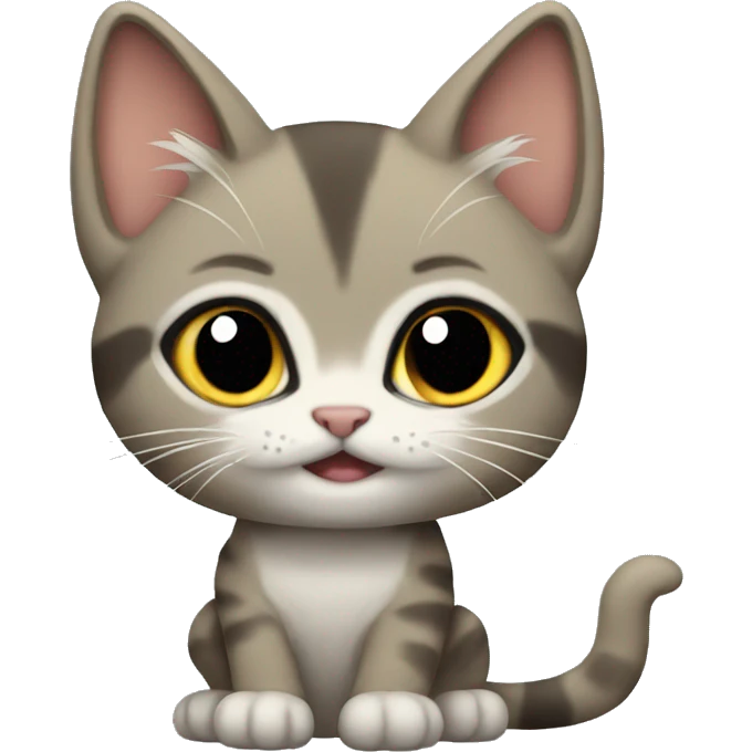 Rock kitten emoji | AI Emoji Generator