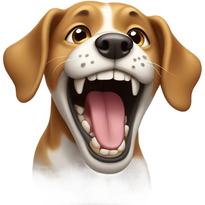 Dog with big teeth emoji