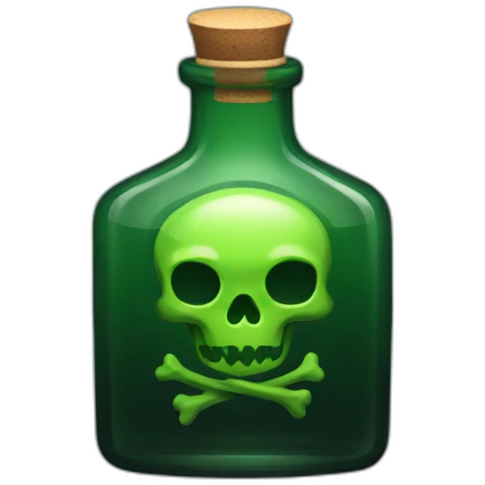 poison bottle emoji