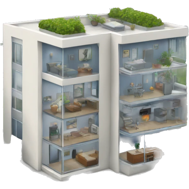 Penthouse with city view  emoji
