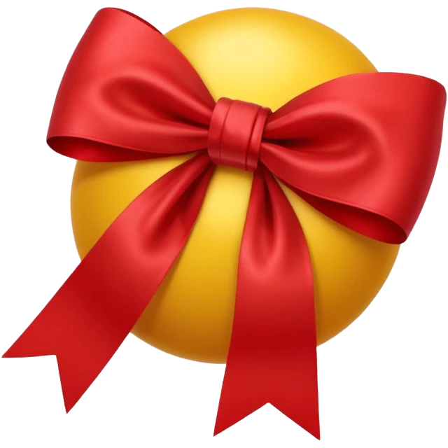 🎀+🔴=🟡 emoji