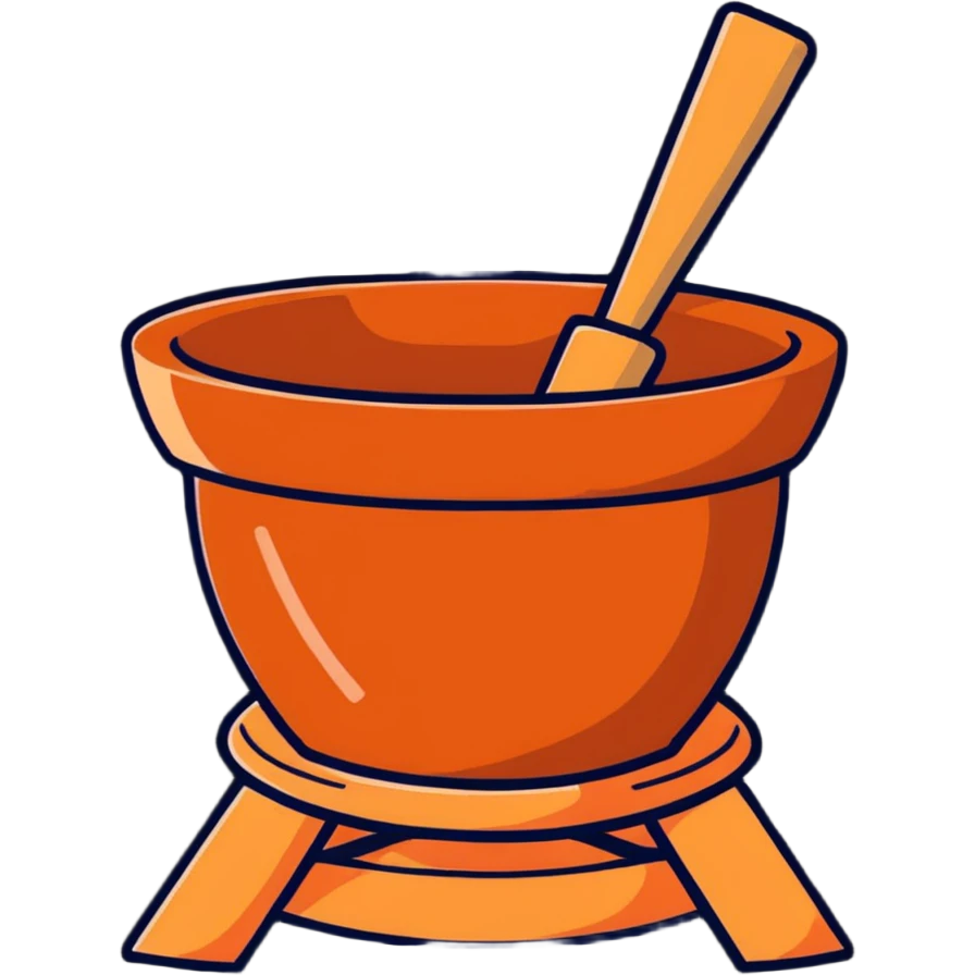 pottery wheel with clay emoji