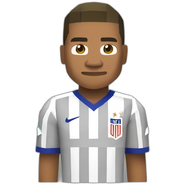 Mbappe sur un joueur Minecraft  emoji