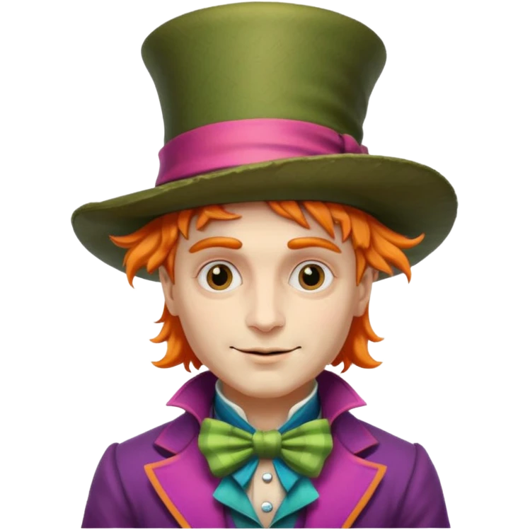 Mad Hatter from Alice in Wonderland movie emoji