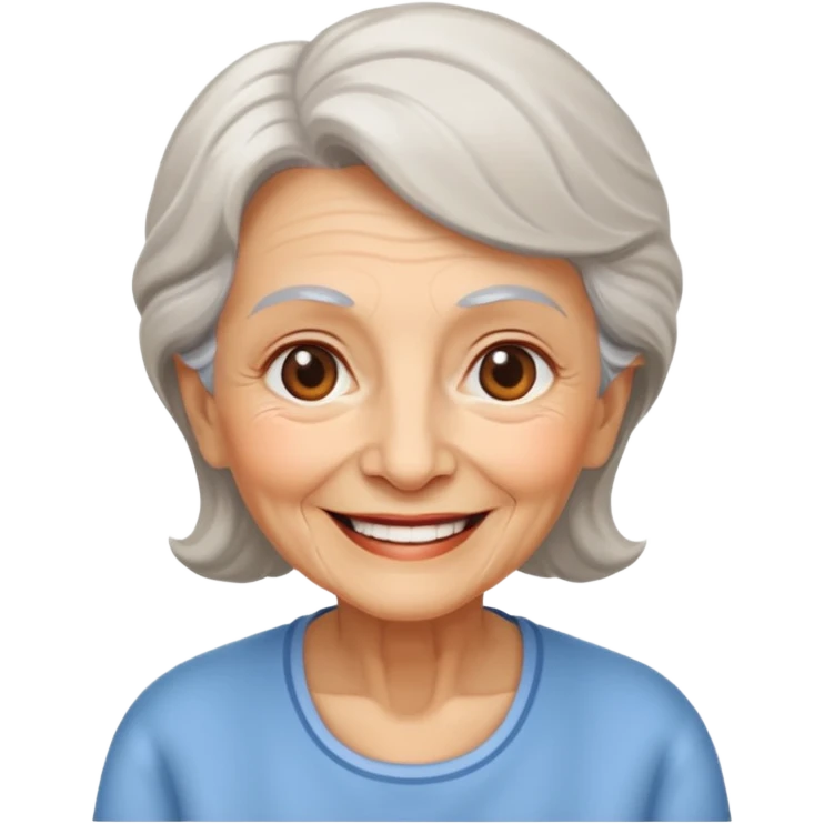The kind and amiable grandmother in fairy tales emoji