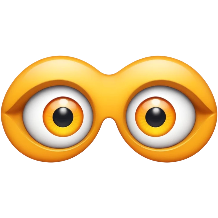 cartoon eyes looking straight ahead emoji