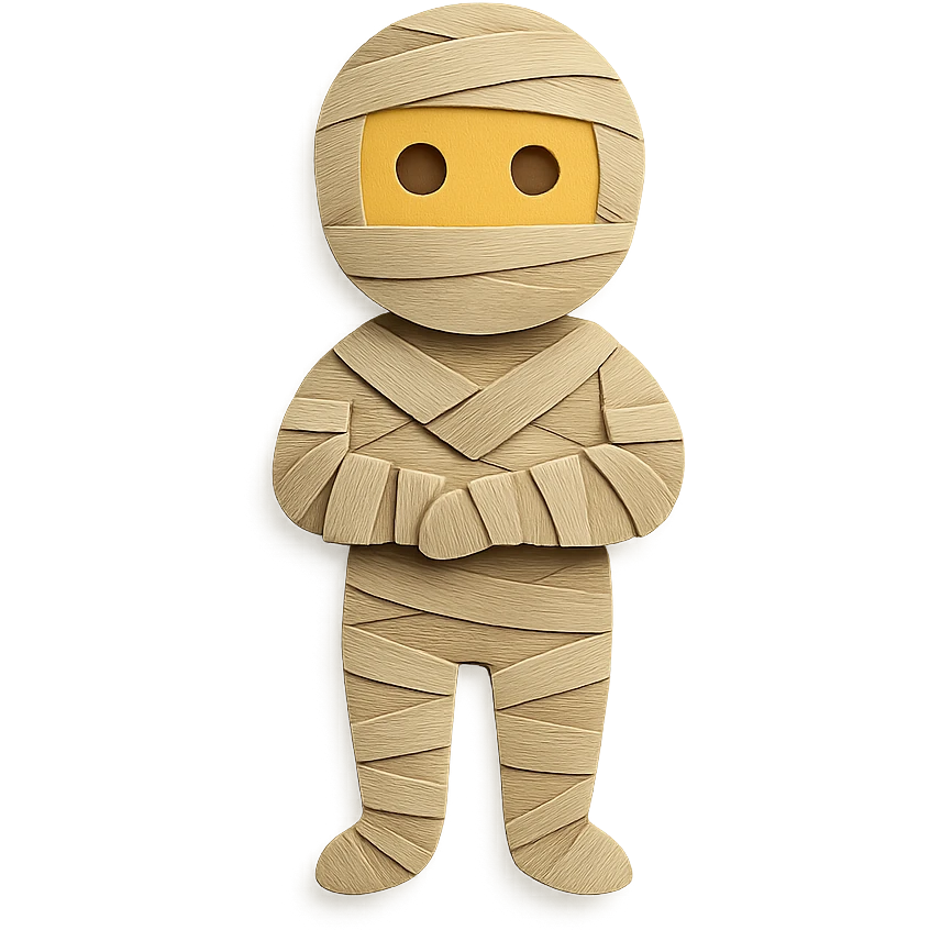 Egyptian mummy in ancient Egypt emoji