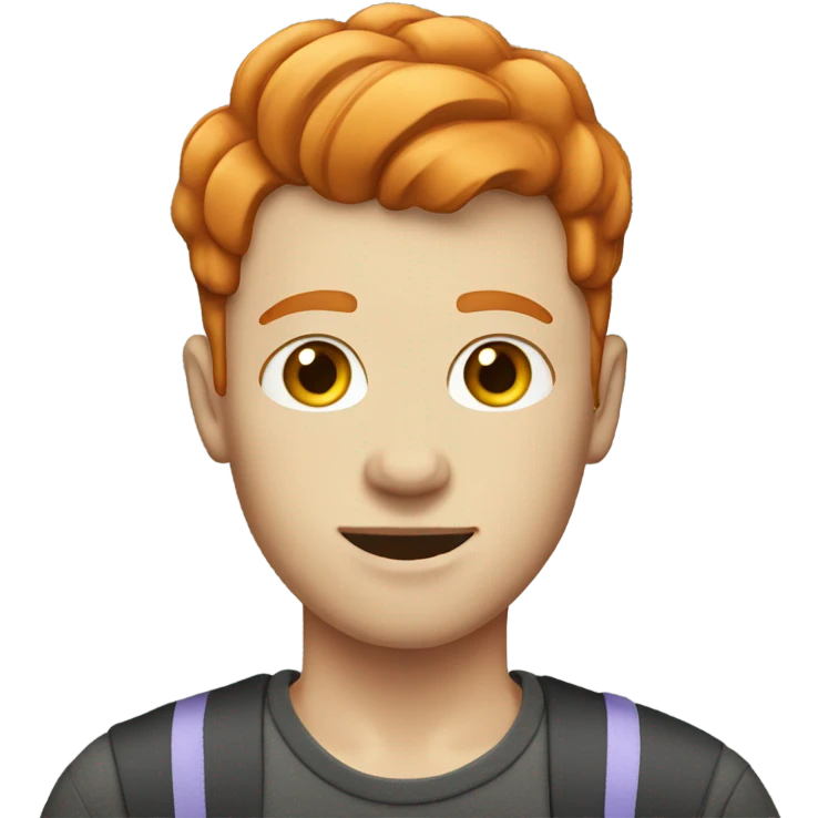 gay trans ginger with short hair emoji