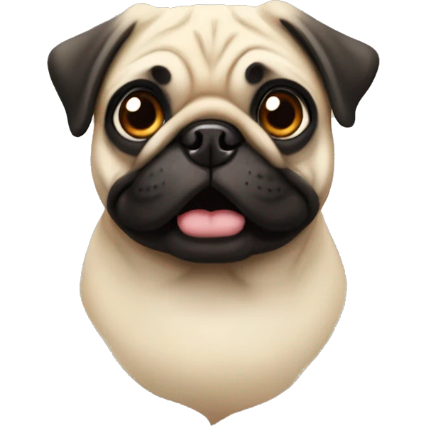 pug similing emoji