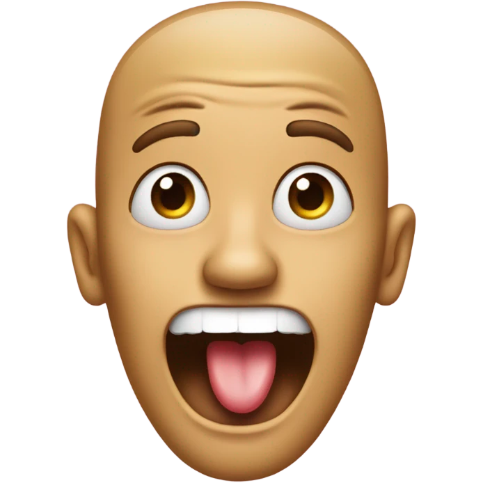 tongue out while shaking head emoji