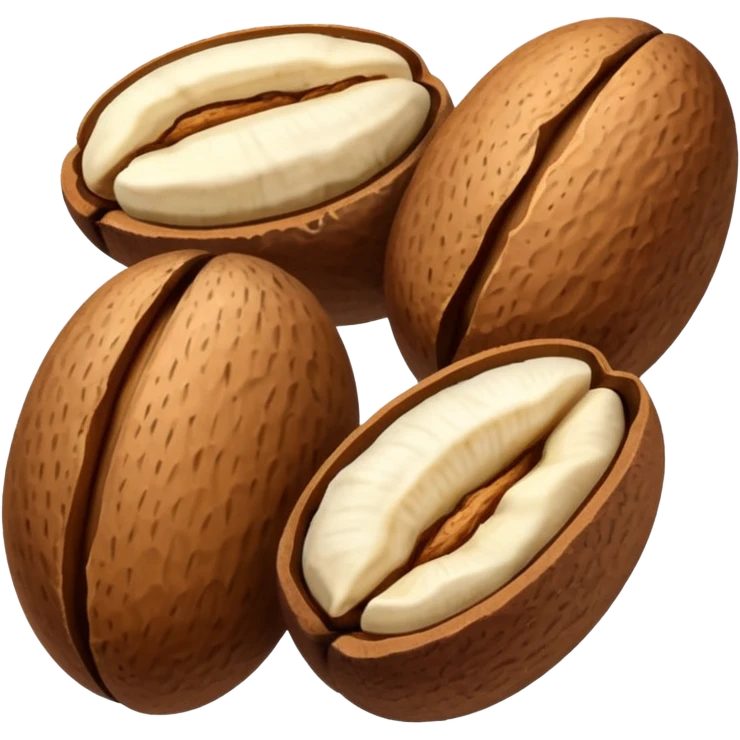 two brazil nuts seeds emoji