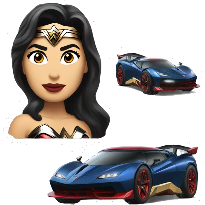 Wonder woman’s off road capable hypercar  emoji