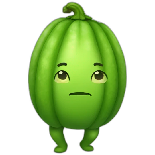 Having a cucumbber near my pants emoji