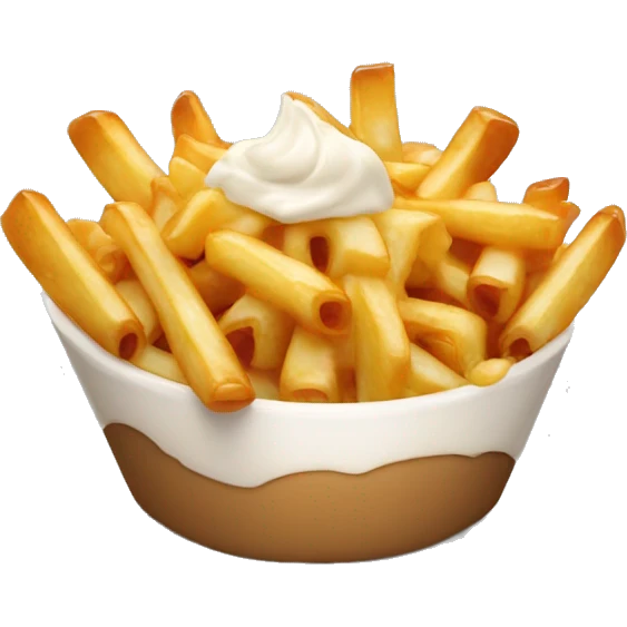 Poutine qui mange des pâtes  emoji