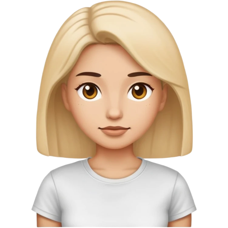 woman wearing a t-shirt emoji