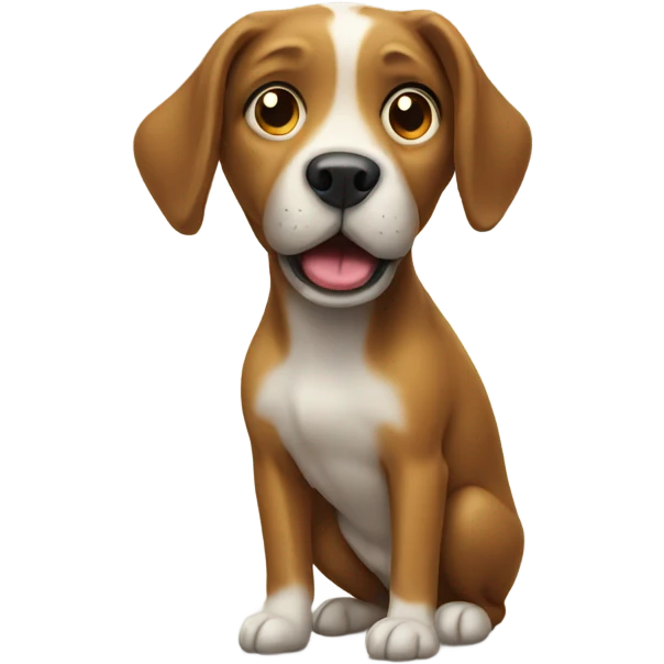 Dog peeing emoji