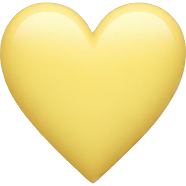 Pastel yellow heart  emoji