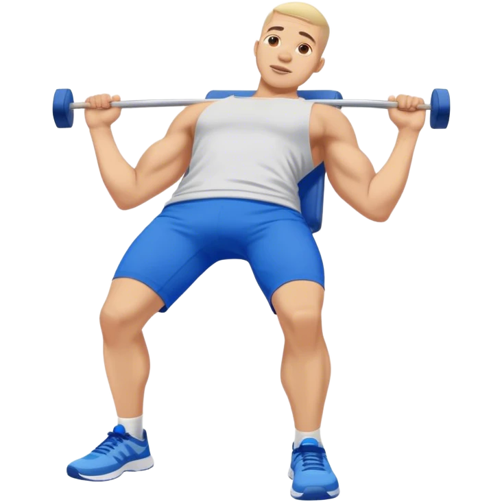 glute-bridges-exercise guy with blue shorts  emoji