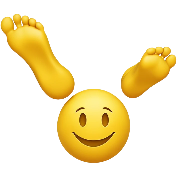 Smiley face kicking feet  emoji