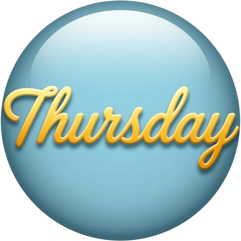 Thursday in words emoji