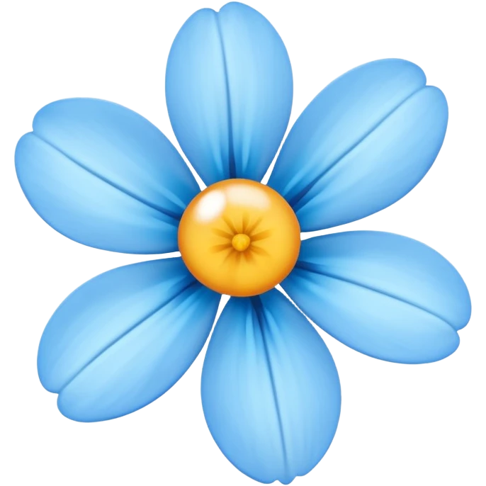 light blue  flower cute  emoji