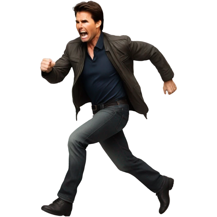 Tom Cruise running emoji