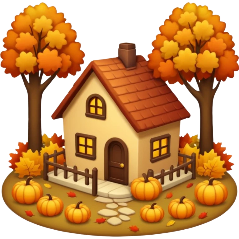 Cozy vibes autum emoji