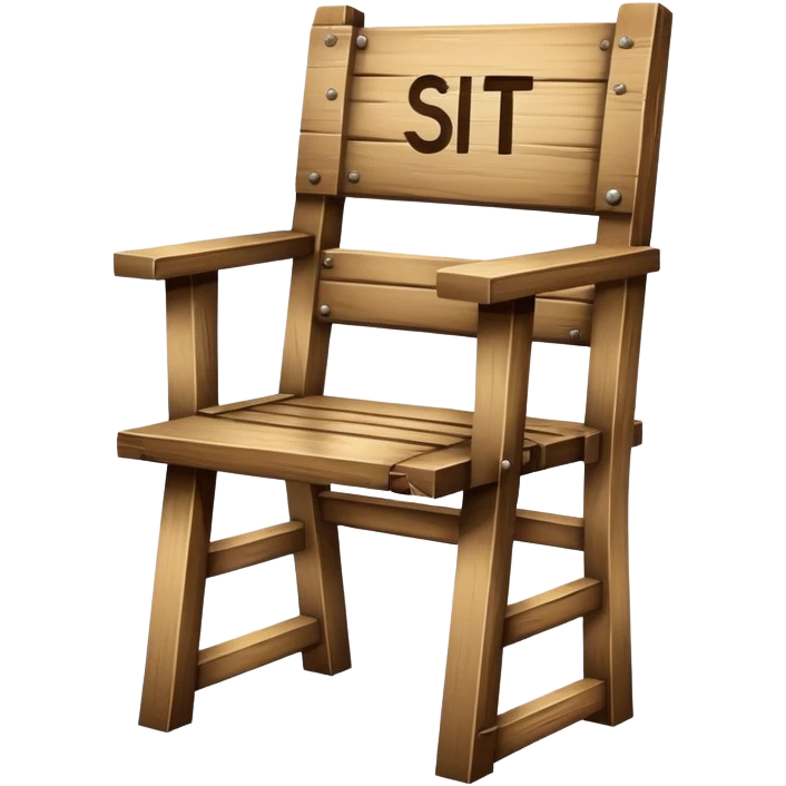 sign SIT DOWN emoji