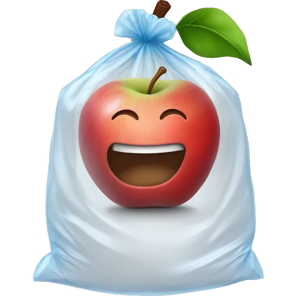 APPLES IN A PLASTIC BAG emoji