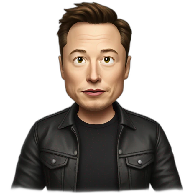 elon musk as bad boy emoji