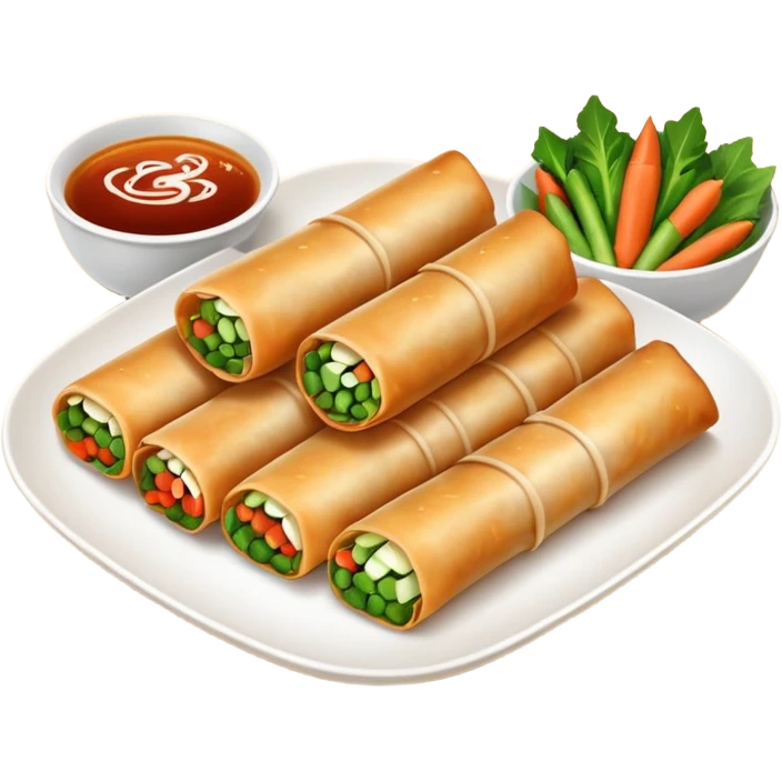 spring rolls vector make them look very real emoji
