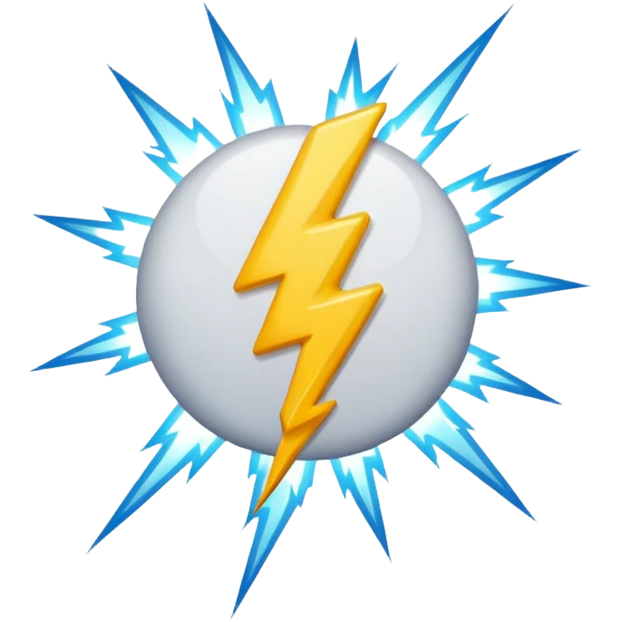 lightning flash emoji