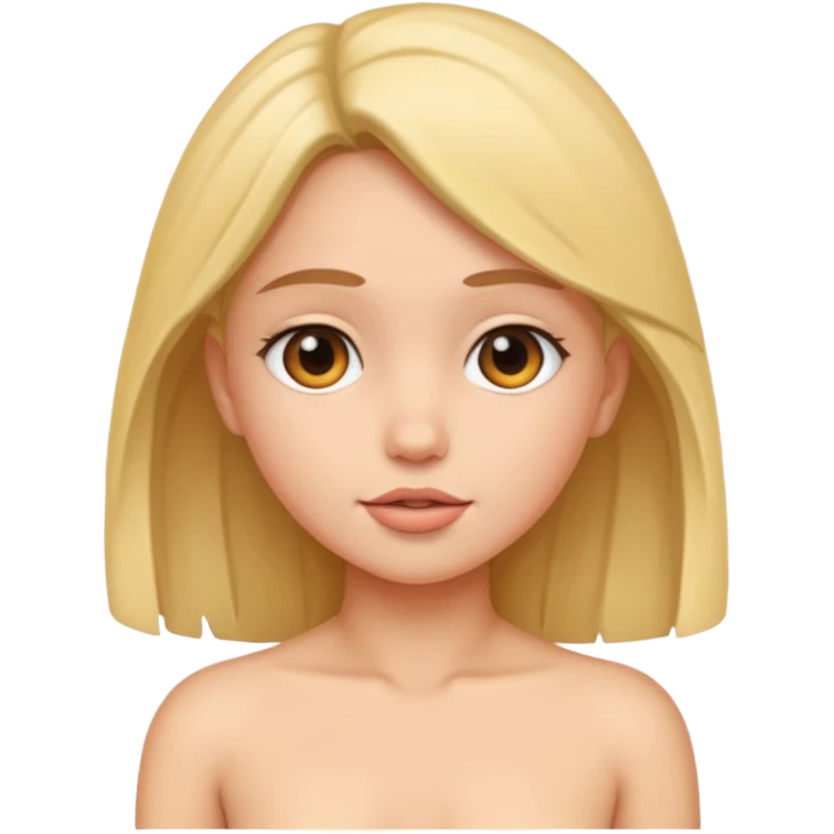 Make an young girl naked emoji