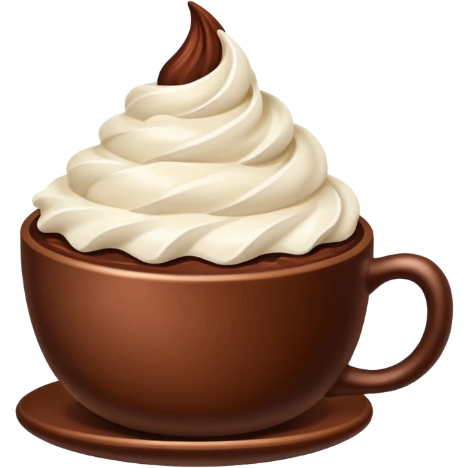 Cacao with whipping cream  emoji