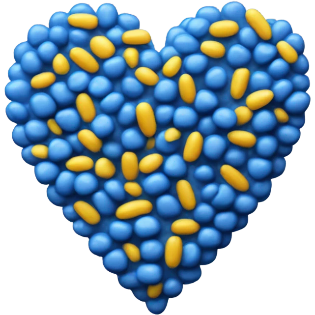 corn blue heart emoji