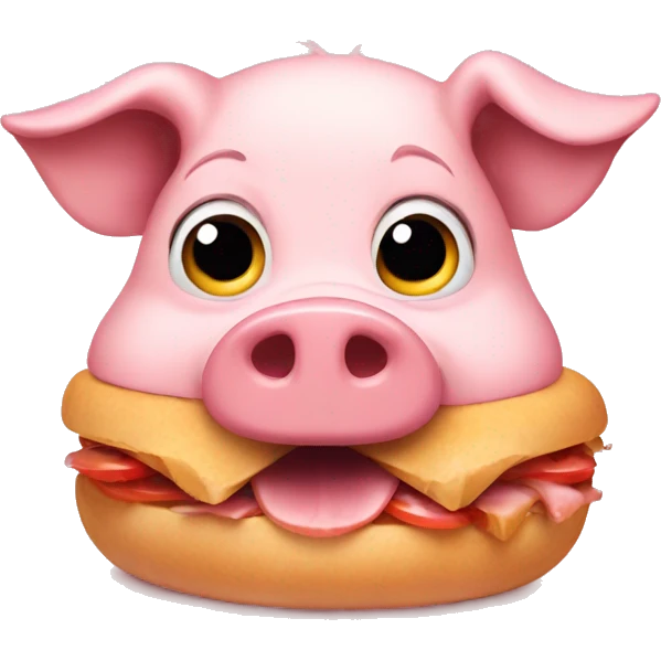 hungry pig emoji