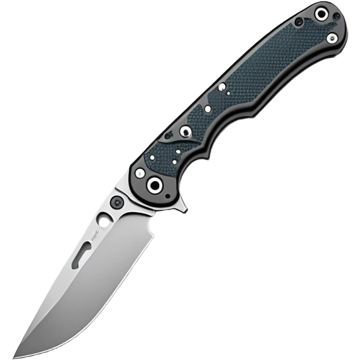 Spyderco folding knife with round hole in blade emoji