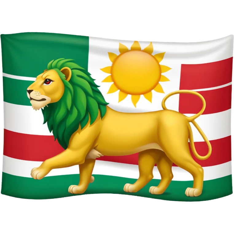 Iran lion sun flag emoji emoji