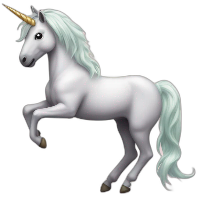 Unicorn dancing emoji